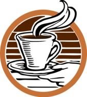 cup of coffee as an emblem
