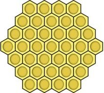 Honeycomb Honey Bee Clip Art N2