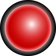 LED Red button drawing