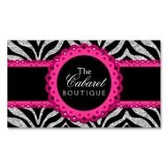 Pink Zebra Business Cards N2