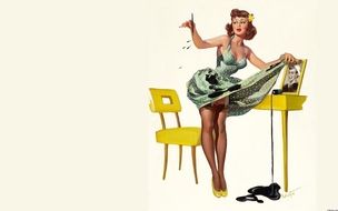 Pin Up Girl drawing