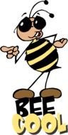Clip art of Cool Bee