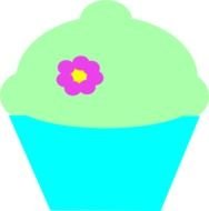 Cupcake Border Clip Art N6