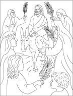Palm Sunday Coloring Pages N5