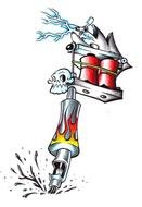 Tattoo Gun and man drawing