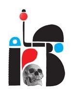 abstract clip art with skull