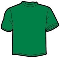 Green T-Shirt at black background