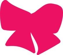 Pink Bow Clip Art N35