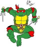 Raphael Ninja Turtle drawing