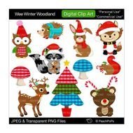 Christmas Owls Clip Art N16