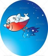 Airplanes Flying Cartoon Characters
