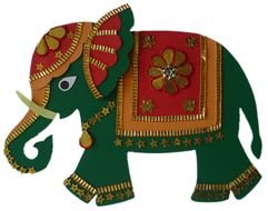 ornate cartoon Indian Elephant