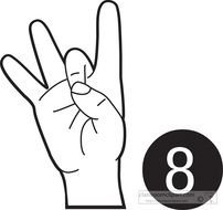 Sign Language Numbers N2