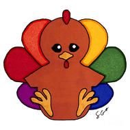 nice Turkey Cartoon Drawing