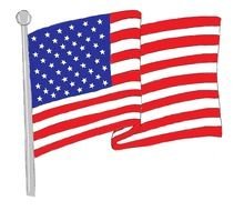 Waving American Flag Clip Art N33