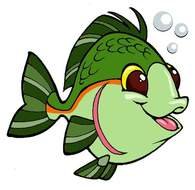 Green Fish Clip Art N14