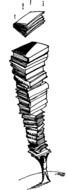 Books Stack drawing