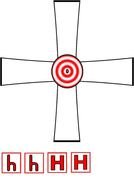 Helicopter cross drawing