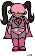 drawing of a super hero girl