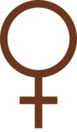 brown female symbol