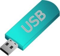 USB Flash Drive Clip Art N2