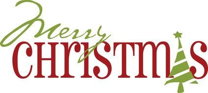 Clipart of Merry Christmas sign