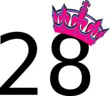 Number 28 Clip Art N2