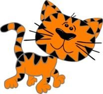 Cat Walking Clip Art N7