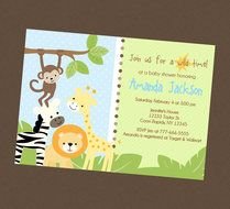 card with wild animals