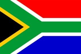 South Africa color Flag drawing