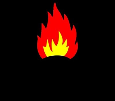 Burning Tank Clip Art