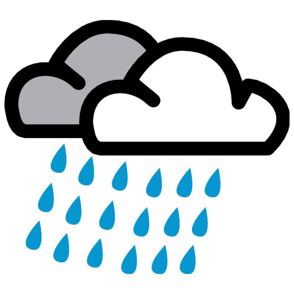 Rain Symbol Weather Map