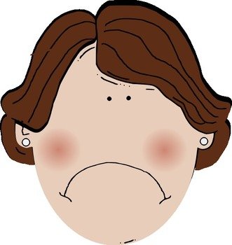 Grumpy Face Clip Art N12