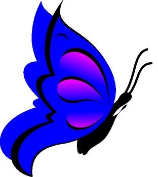 Blue Butterfly Clip Art Free N11