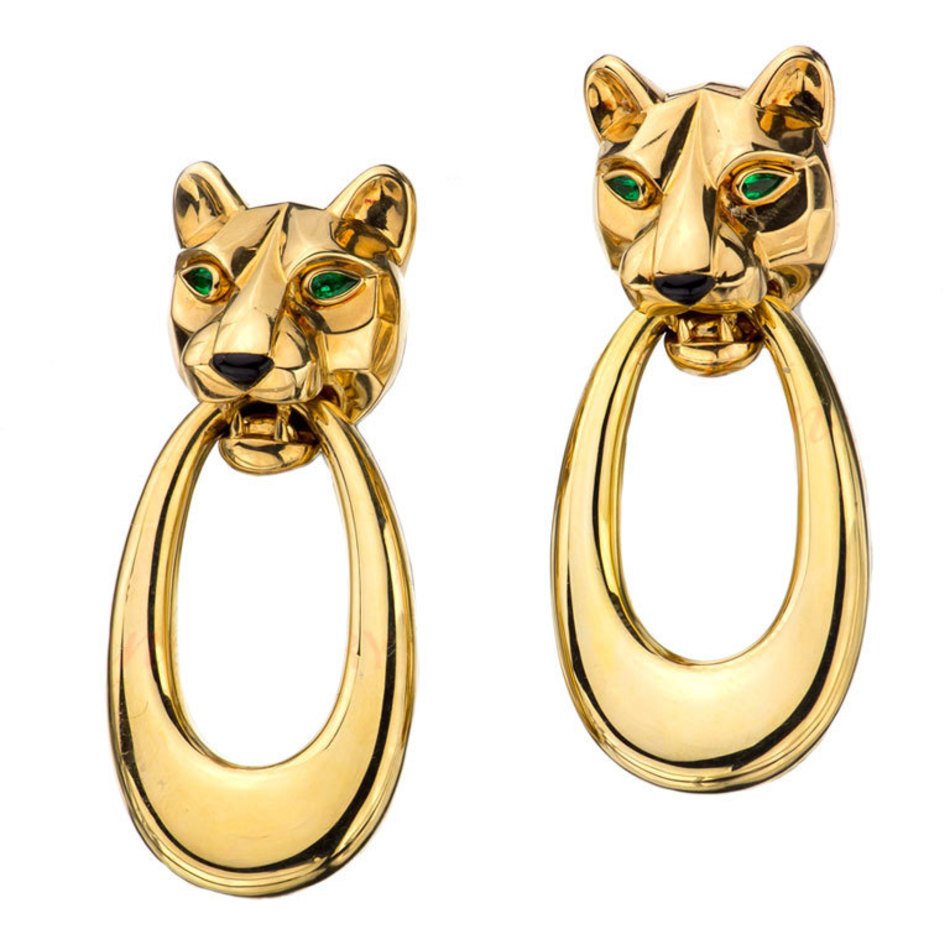 Panther Door Knocker Earrings