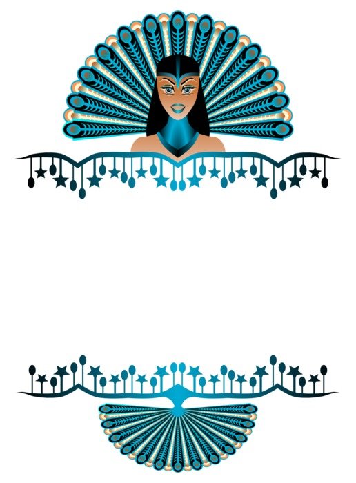 Peacock Border drawing