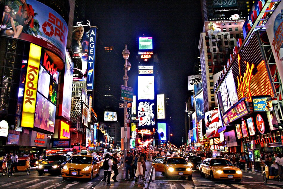 New York Times Square At Night as a picture for a clipart