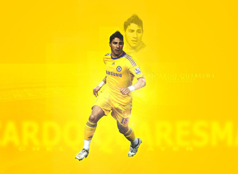 soccer player on a yellow background