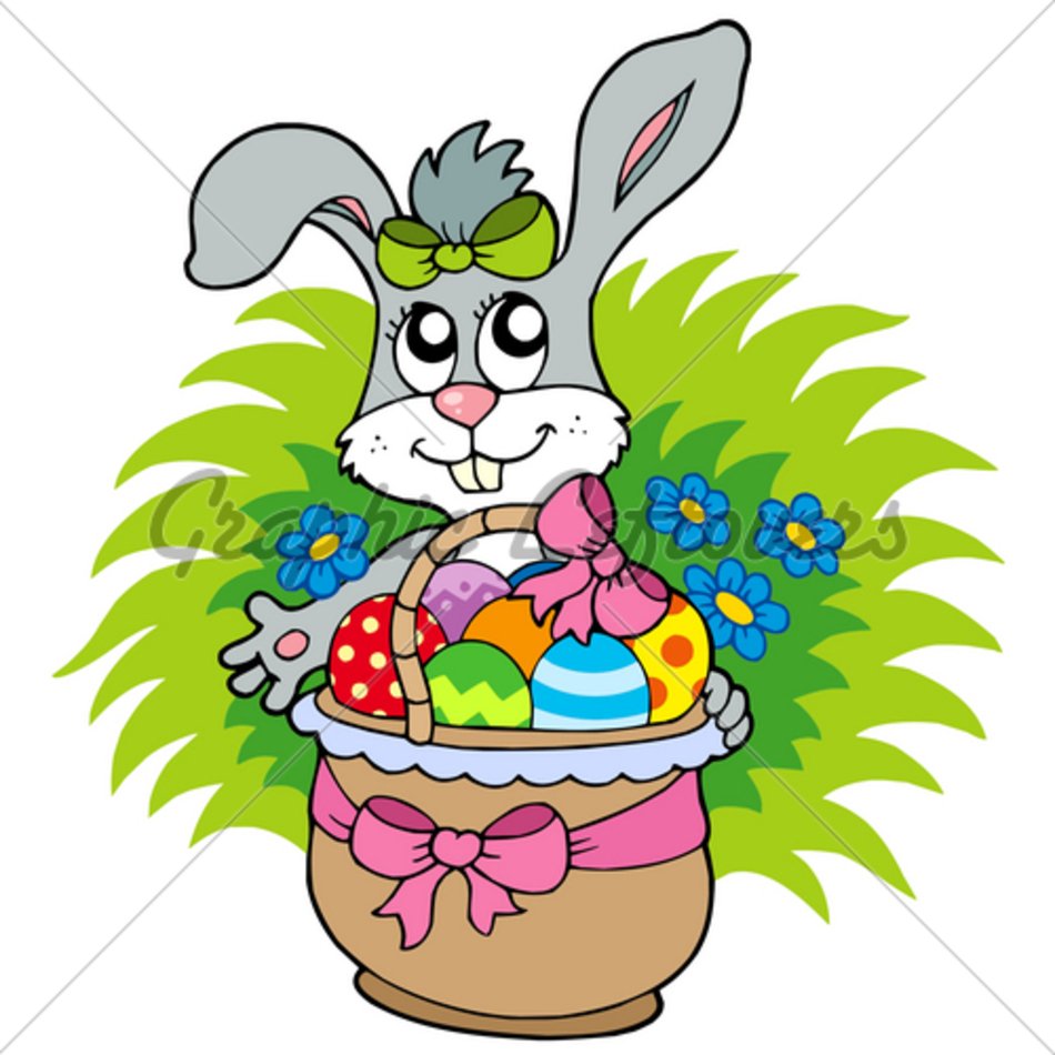 Easter Bunny With Eggs N9