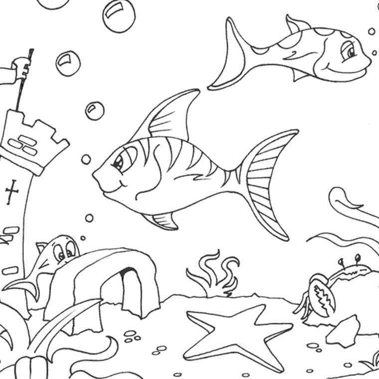 Coloriage Mer Poisson A Imprimer Gratuit free image download