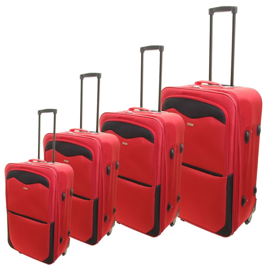 Set of red suitcases as a picture for clipart free image download