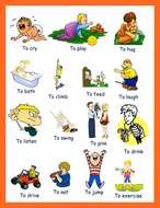 Different English Verbs Clipart