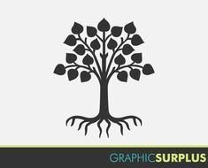 Tree With Roots drawing