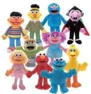 photos of heroes from the television show Sesame Street