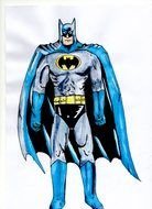 strong Batman Cartoon Drawing