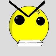 Angry Anime Face Blank