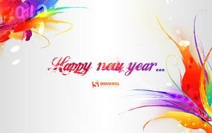 Happy New Year post drawing