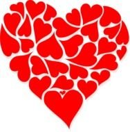 Clip Art of Valentines Day Hearts