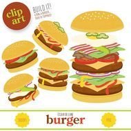 Burger Food Clip Art N2