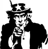 Uncle Sam Wants You Clip Art drawing